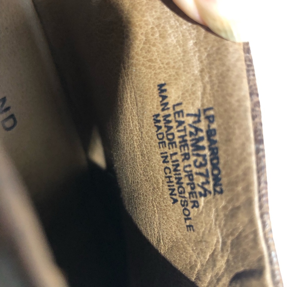 Lucky Brand 7.5 brown leather ankle boots booties - Picture 2 of 3